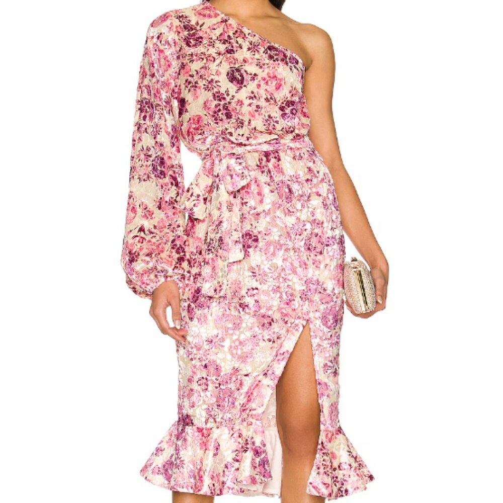 Suki One Shoulder Dress HEMANT AND NANDITA